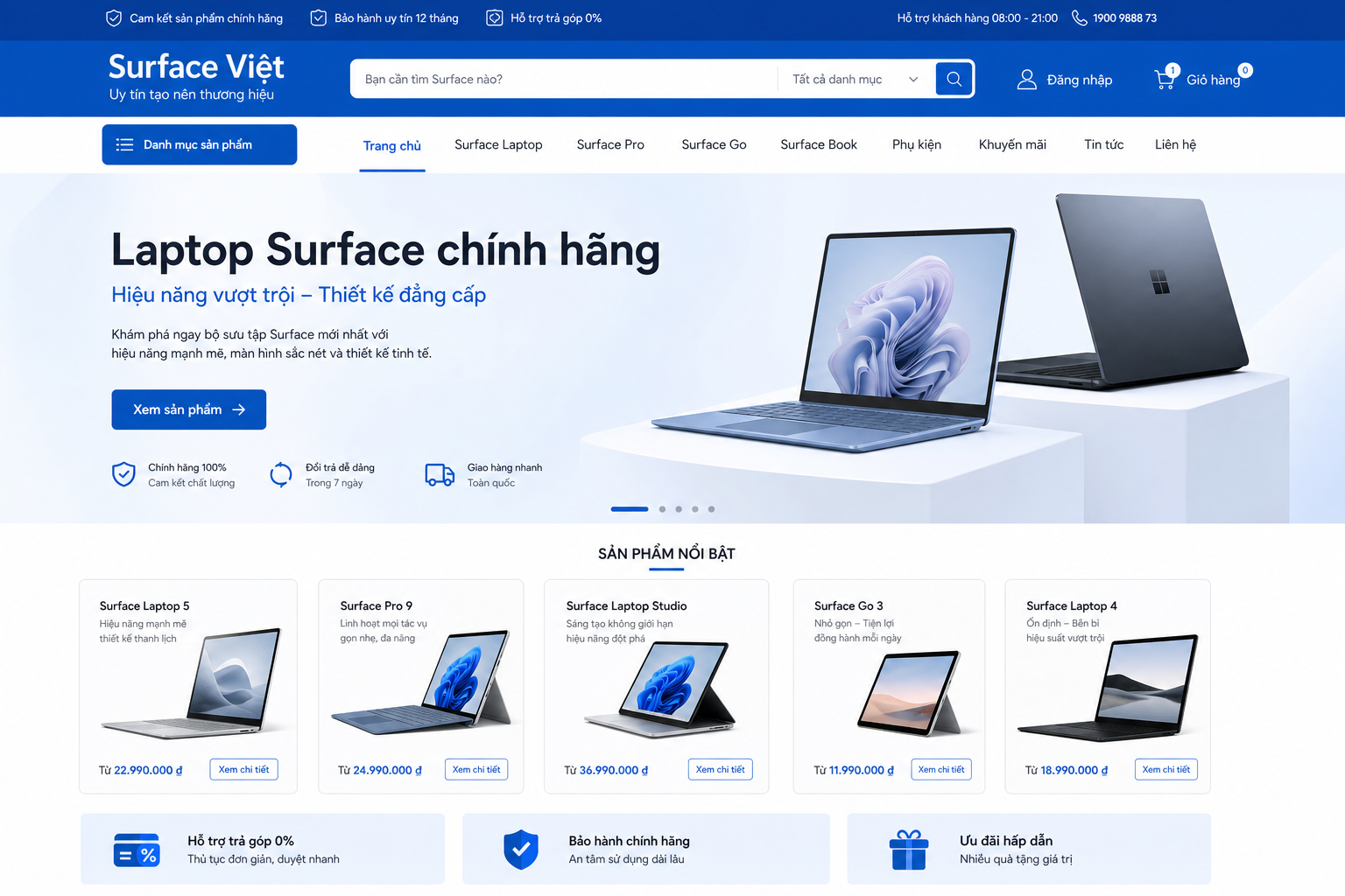 Surface Việt — Thiết bị công nghệ