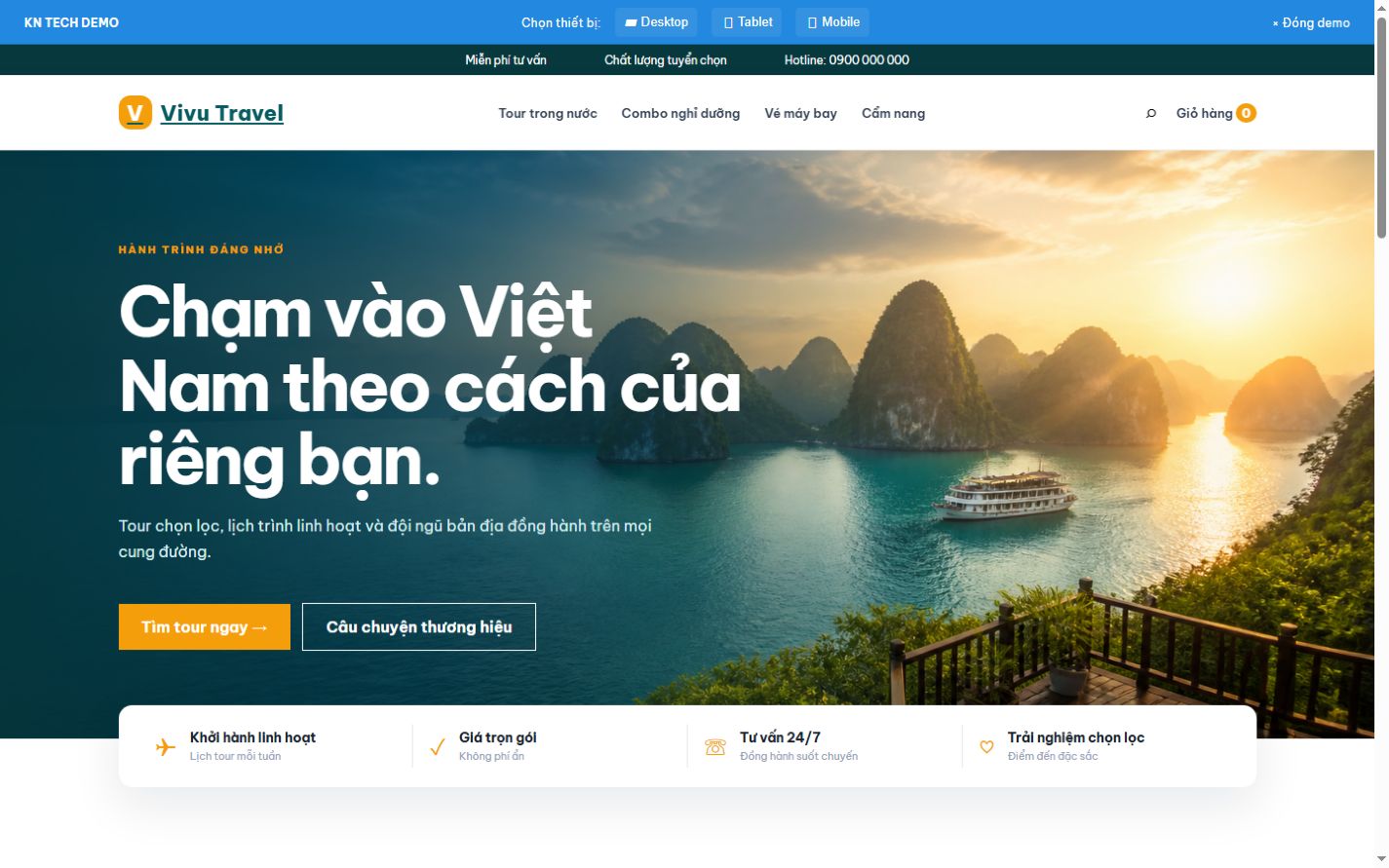 Website tour và du lịch